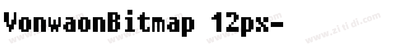VonwaonBitmap 12px字体转换